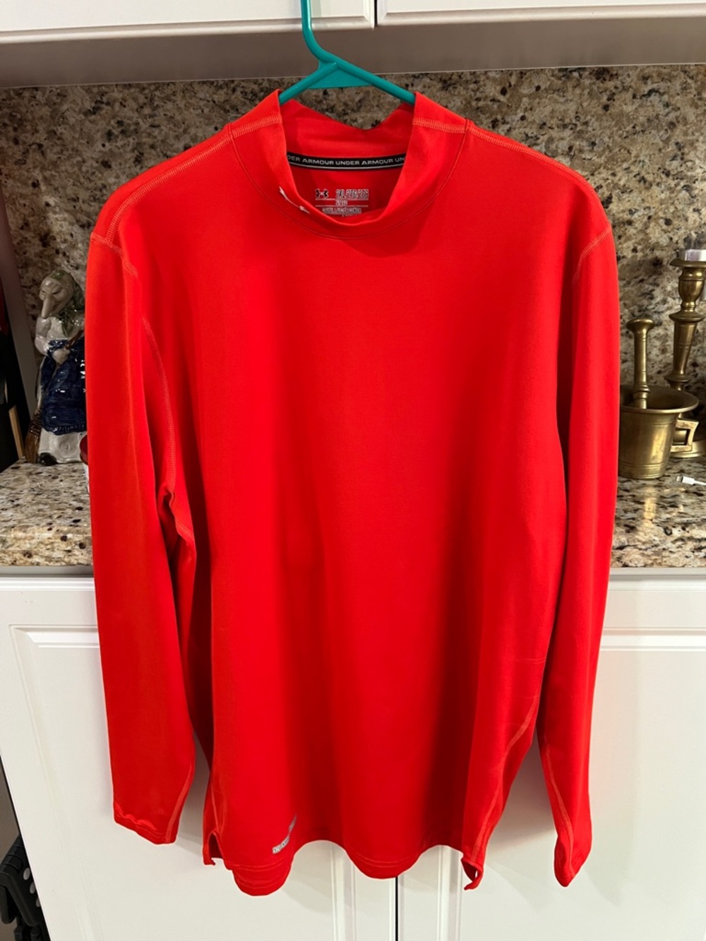 Under Armour “Coldgear” Bright Orange L/S Polo Sz 2XL